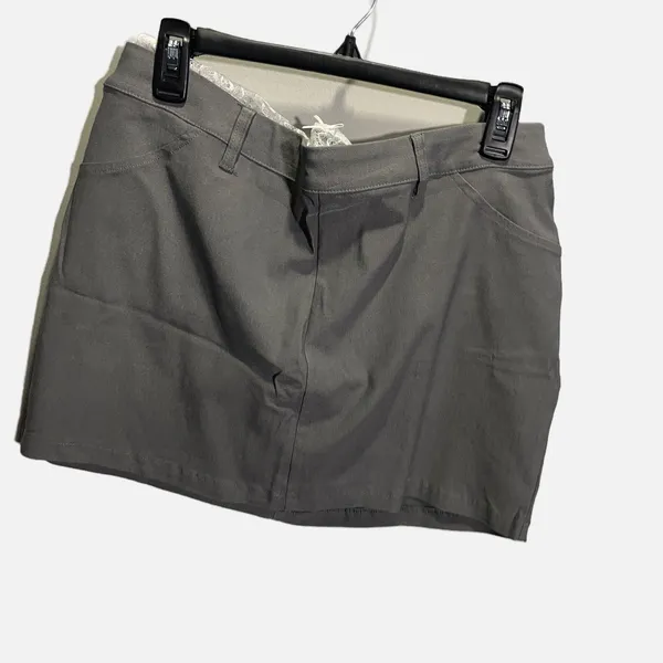 Wild Fable Gray Lace Trim Mini Skirt Women‎ Medium NEW Nylon Y2K 90s - Image 3