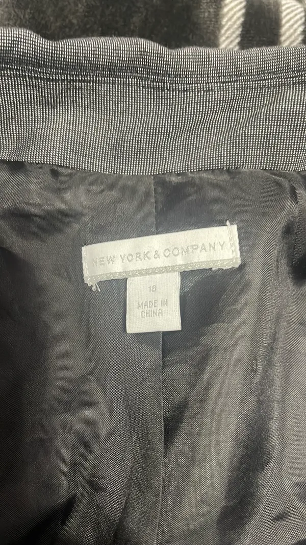 New York & Company Blazer Grey 18 - Image 2
