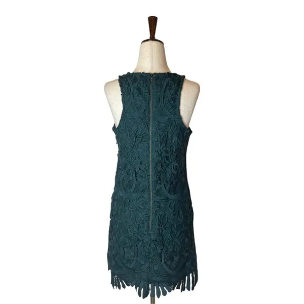 Lovers + Friends Caspian Lace Mini Dress Women Small Green Cocktail Crochet - Image 6