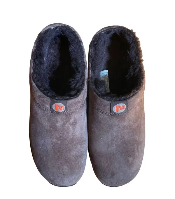 Brown slip on primo chill slide clogs with fuzzy interior 🔥 - Image 5