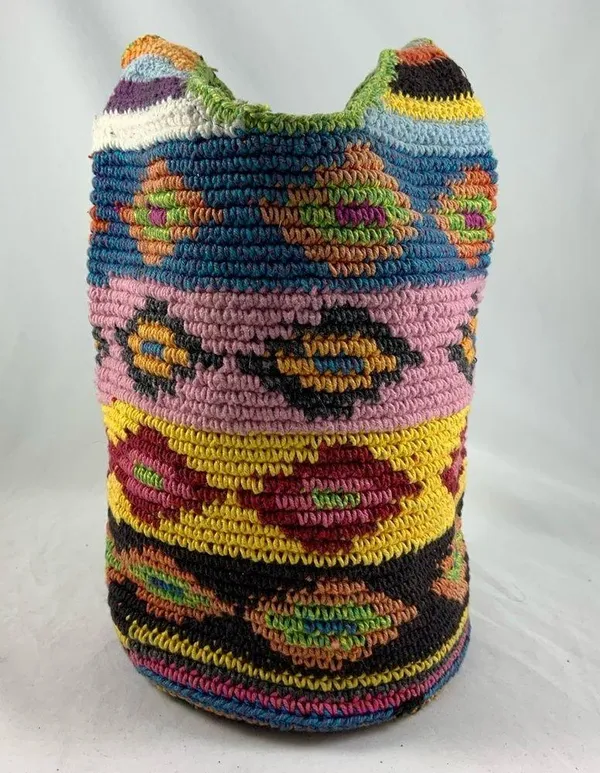 Hippie Tube Style Knitted hobo bag - Image 2
