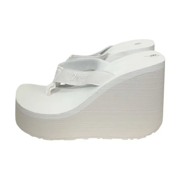 Vintage Zoop 90s Deadstock Platform Flip Flop Sandals Size 9 - Image 4