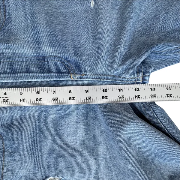 AGOLDE‎ 90s Jean Womens 23 High Rise Straight Leg Distressed Blue Denim Grunge - Image 11