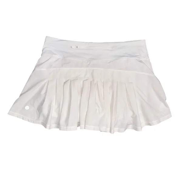 Lululemon Pleated Circut Breaker Skort Women White Pleated Athletic Running‎ - Image 2