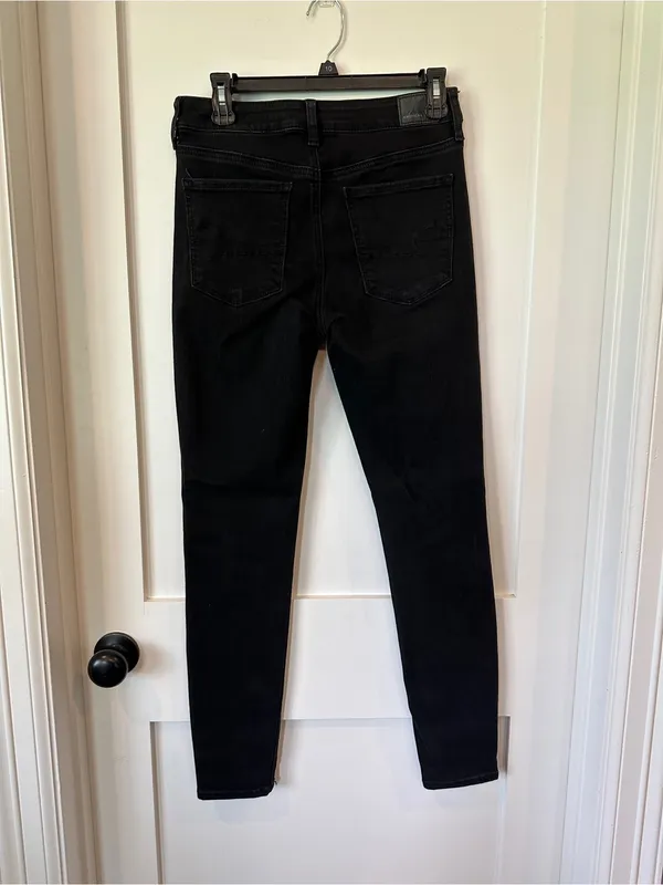 American Eagle Outfitters Women's Black Skinny Jeans - Image 2