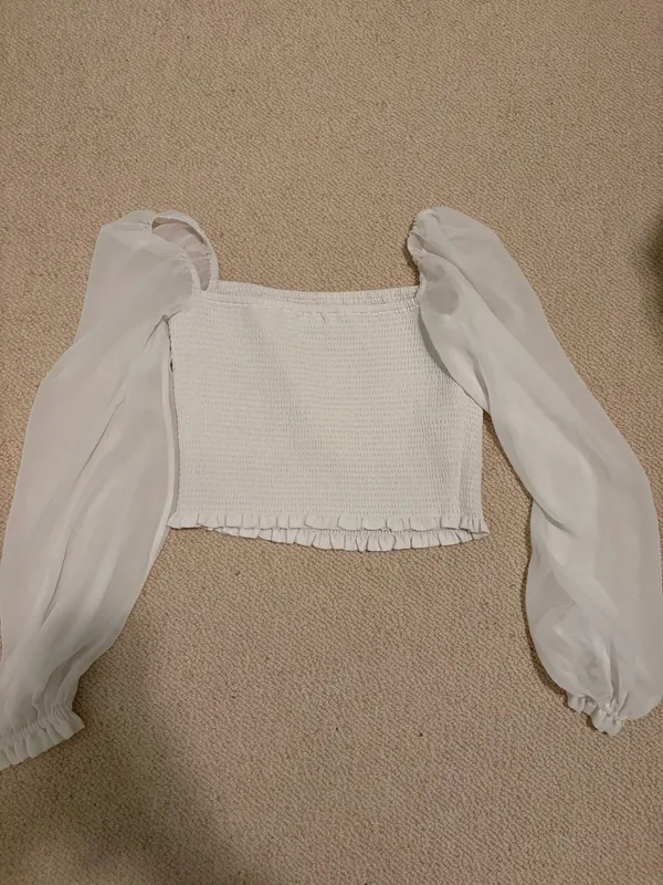 Wilfred Smocked Aritzia Blouse - Image 4