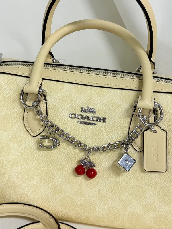 coach Rowan Satchel Bag In Signature Canvas cv961 - Image 4
