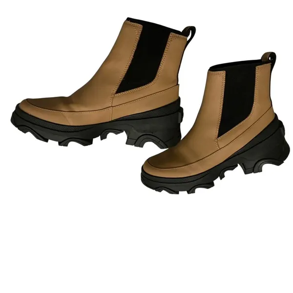 Sorel Brex chelsea boot waterproof leather tawny women’s size 9 Like New! - Image 5