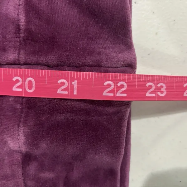 Vintage‎ GAP Zip Up Purple Plum Eggplant Velour Track Jacket Women's Zip Large - Image 8