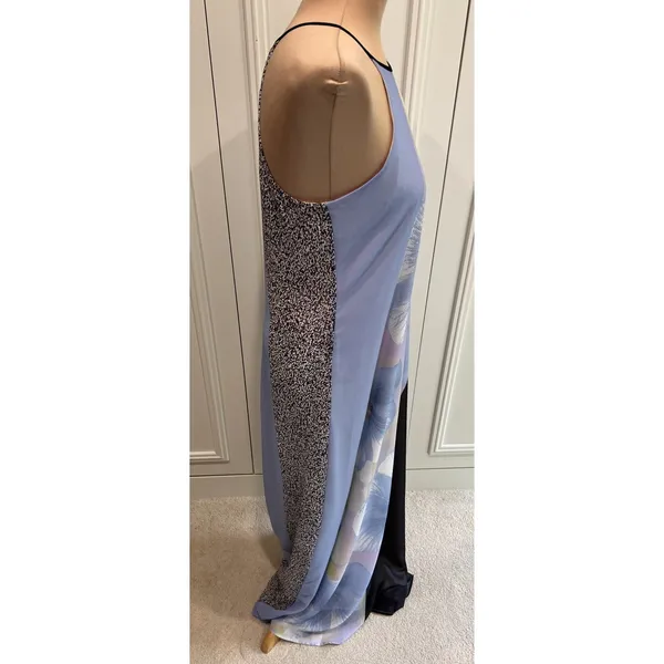 Bar III Maxi Slip Dress Floral Artsy‎ Chic Modern City Resort - Image 3