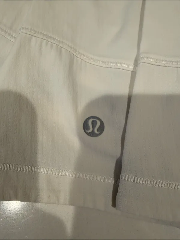 LULULEMON Pace Rival Tennis Skirt White Tall *4-way Stretch 15" Size 4 - Image 10