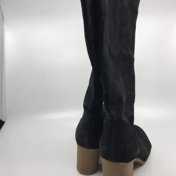 Zara Black Knee High Boots/Booties Size: US 8 - Image 2
