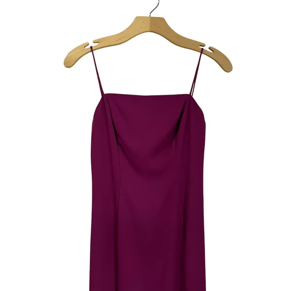Fame & Partners‎ Fuchsia Magenta Chiffon A-line Flounce Hem Formal Dress Sz 0 - Image 7