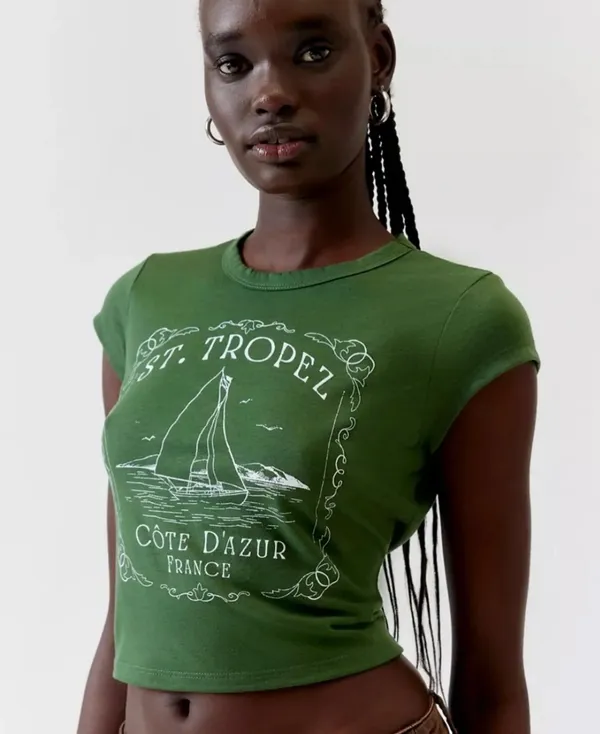 Urban Outfitters Saint Tropez French Riviera Graphic Tee - Image 4