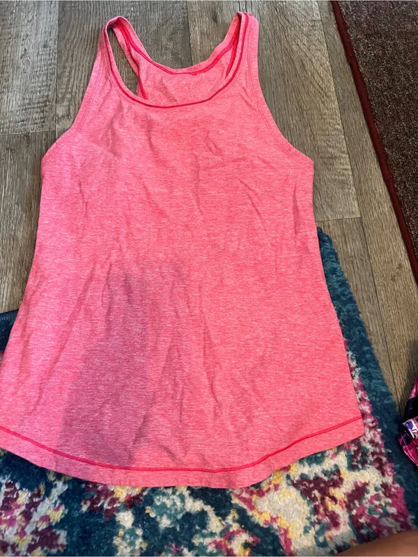 Lululemon think fast top in pink size 6 - Image 5