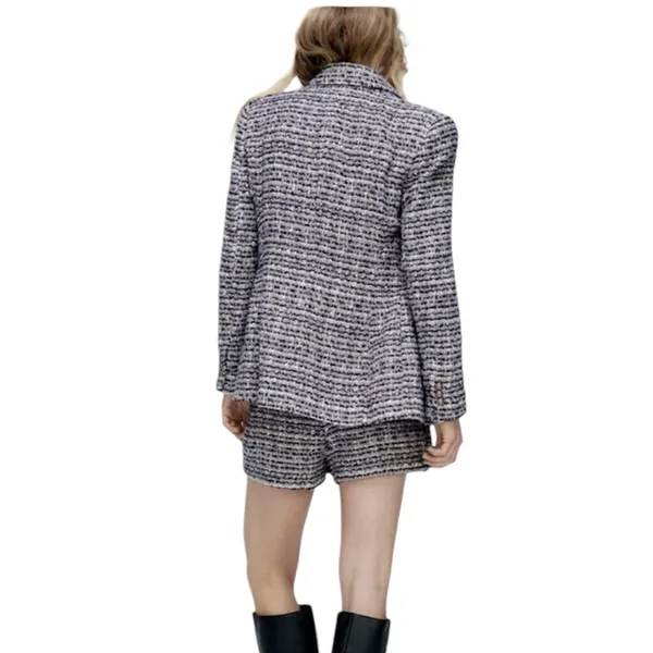NWOT Zara plaid tweed skirt sz M - Image 3