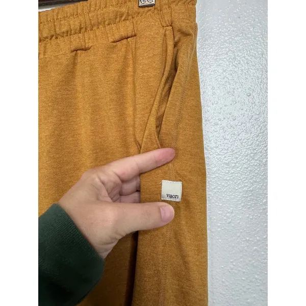 Vuori Performance Jogger Turmeric Heather Orange‎ Women Large VW303 DreamKnit - Image 4