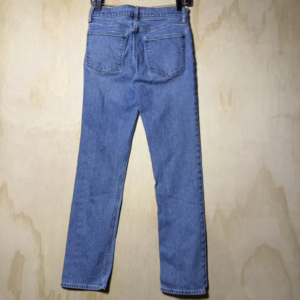 GAP 90s Straight High Rise Jeans Women's Size 26R‎ Blue Medium Wash Denim - Image 6