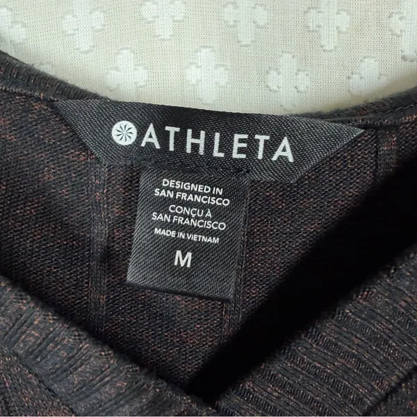 Athleta Black Speckled Harmony Pose Hoodie‎ Top - Image 4