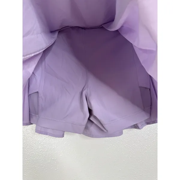 Lululemon Side-Pleat High-Rise Tennis Skirt Purple Lilac LW8AFCS Size 6 - Image 4