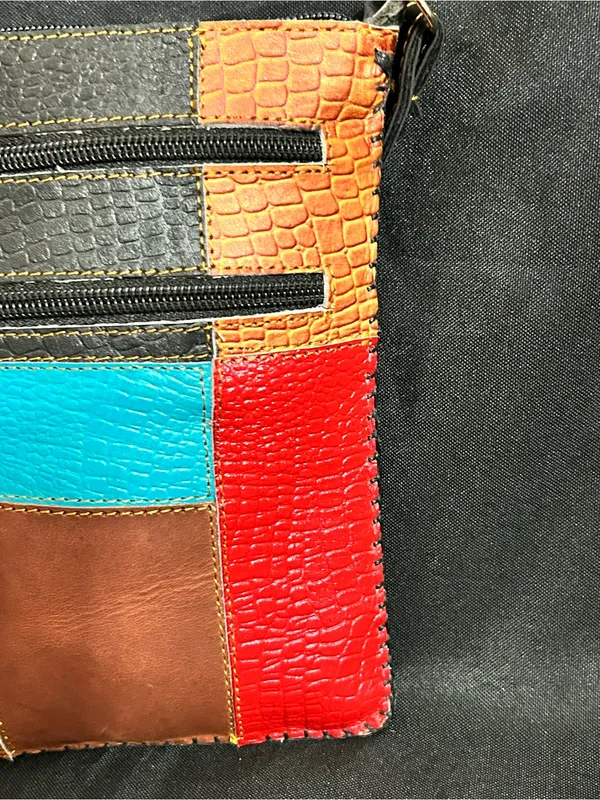 Vintage Multicolor Small Crossbody Purse Shoulder Bag - Image 7