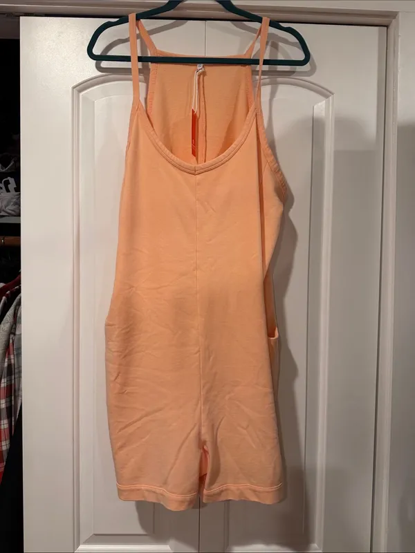 Sundry Peach Lightweight‎ Spaghetti-Strap romper XL nwt - Image 2