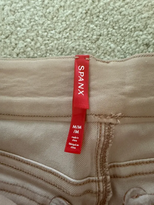 SPANX Wide-Leg Pull-On Pants in Peachy Beige - Image 4