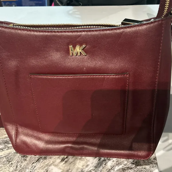 Michael Kors Burgundy Crossbody Bag - Image 3