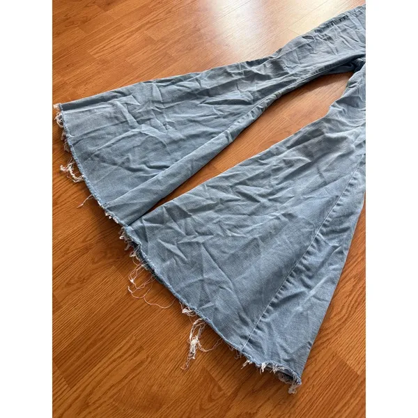 Free People We the Free Just Float On High Waist Flare Jeans Size 27 - Image 6