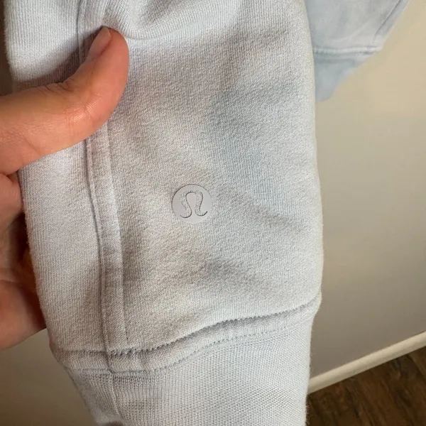 Lululemon All Yours Hoodie Fleece Pullover Sweatshirt in Daydream Light Blue - Image 5