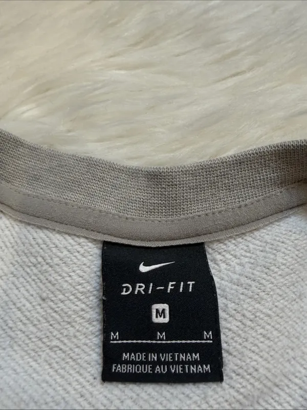 Nike sweatshirt high low hem side slits with zipper wrist pocket heather gray M - Image 5