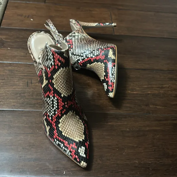 Steve Madden Daily Snake Animal Print Sling-Back Pumps Heels 8M new #1 - Image 10