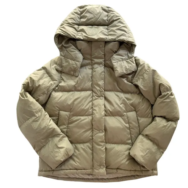 Lululemon Wunder Puff Jacket Raw Linen Tan NEW Size 4 700 Goose Fill Winter Ski - Image 2