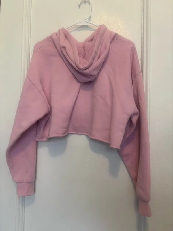 Urban Outfitters Social Project T Cherries Graphic Cropped Hoodie Medium - Image 4