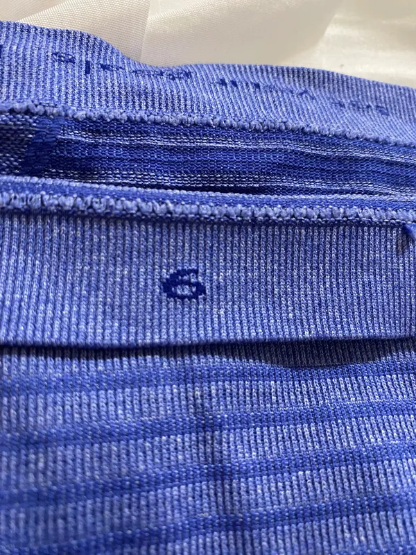 Long Sleeved Swiftly Tech Blue Stripped Size 6 - Image 3