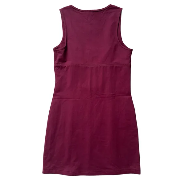 Anthropologie Daily‎ Practice Burgundy Slim Tank Mini Dress Square Neck Size XS - Image 4