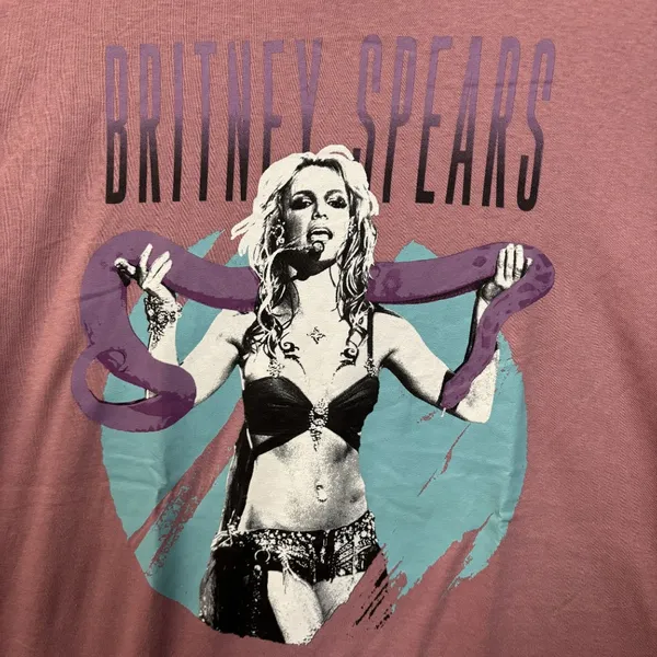 Britney Spears Snake Pink T-Shirt XL - Image 2