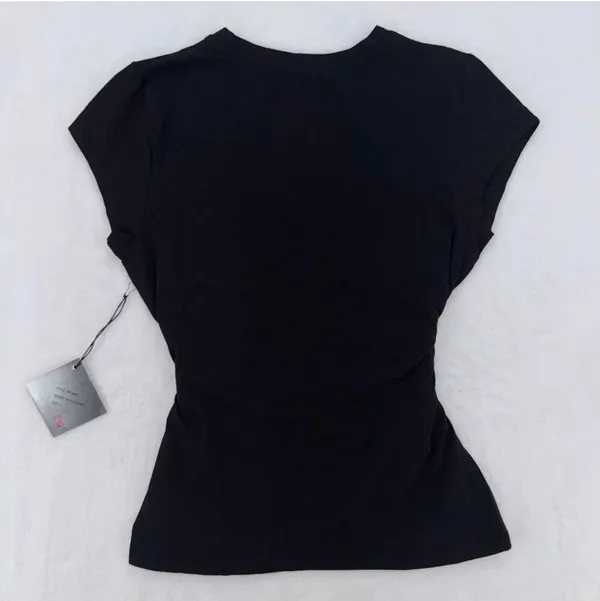 Title 🛍️ NWT Baby Phat Women's Black & Gold Rhinestone Logo T-Shirt - Size L ✨ - Image 3