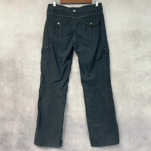KUHL Womens Cargo Pants Size 8 Regular Gray Stretch Straight Leg Hiking Outdoor - Image 2