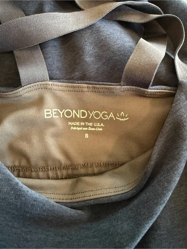 Beyond Yoga Spacedye Move It Dress Navy Blue Crisscross Back Size Small - Image 7