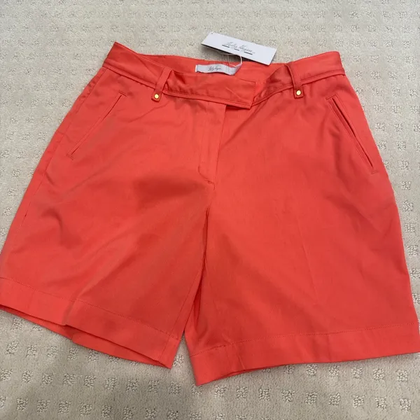 Lady Hagen Mixology Havana Shorts Georgia Peach Coral Size 4 NWT Golf Resort - Image 2