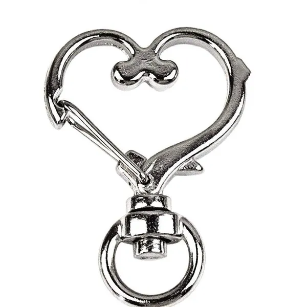 *30off3* Football Keychain includes Heart Shape Silver Medal‎ Spring Snap Clip.​ - Image 3