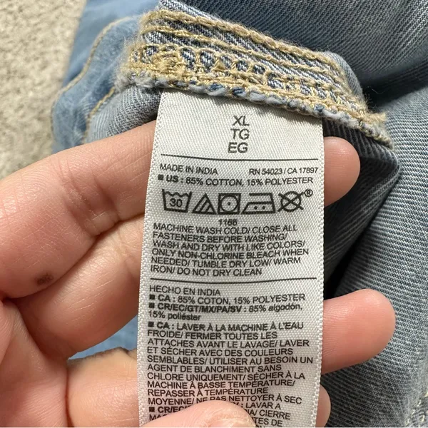 NWT Old Navy High-Waisted OGC Chino Tapered Straight Pants in Medium Wash XL - Image 12