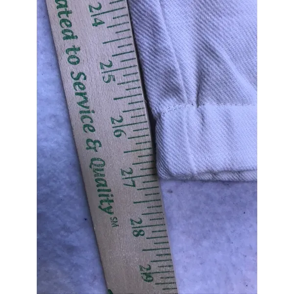 Steve Madden Jogger Pants Womens Medium White Linen Blend Elastic Hem New - Image 7