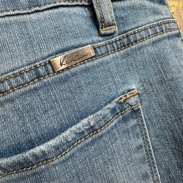KanCan High Rise‎ Light Wash Ripped Distressed Skinny Jeans Size 32 - Image 7