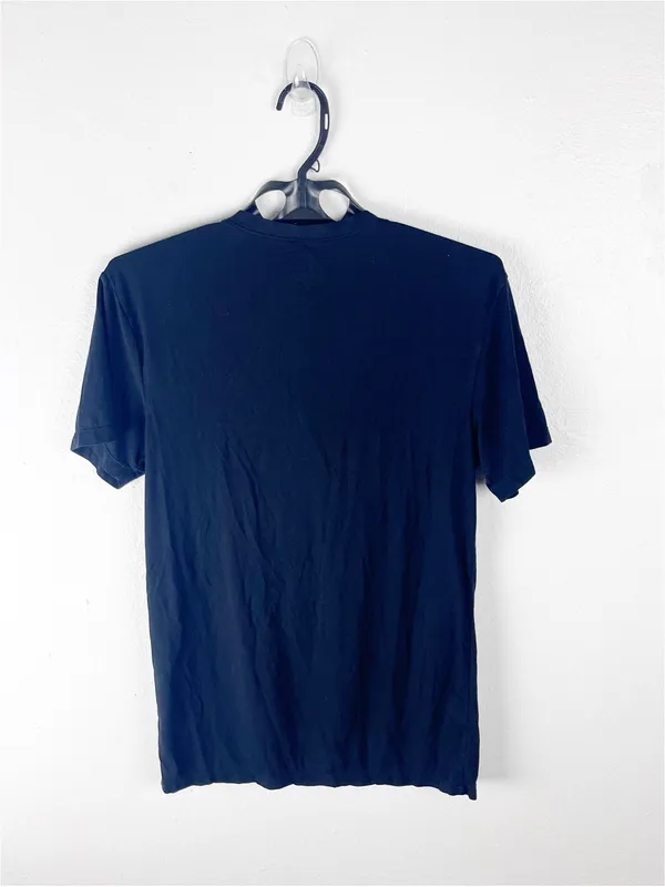 QUINCE Black Supima Cotton Blend V-Neck Short Sleeves Tee Size Large - Image 2