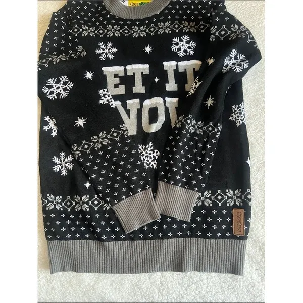 Tipsy Elves Let It Snow Light Up Ugly Christmas Sweater S Holiday LED - Image 9