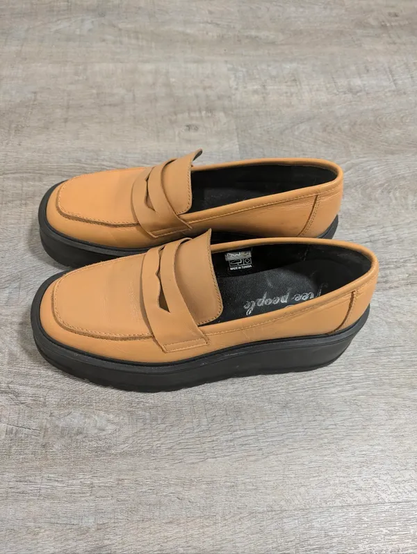 Free People Nico Platform Loafers Size 38 - Image 2