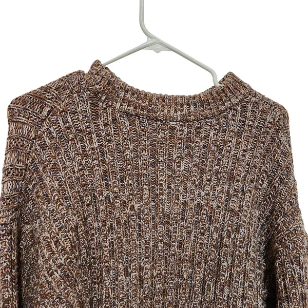 Universal Threads Brown Knit Round Neck Long Sleeve Cozy Pullover Sweater Medium - Image 8