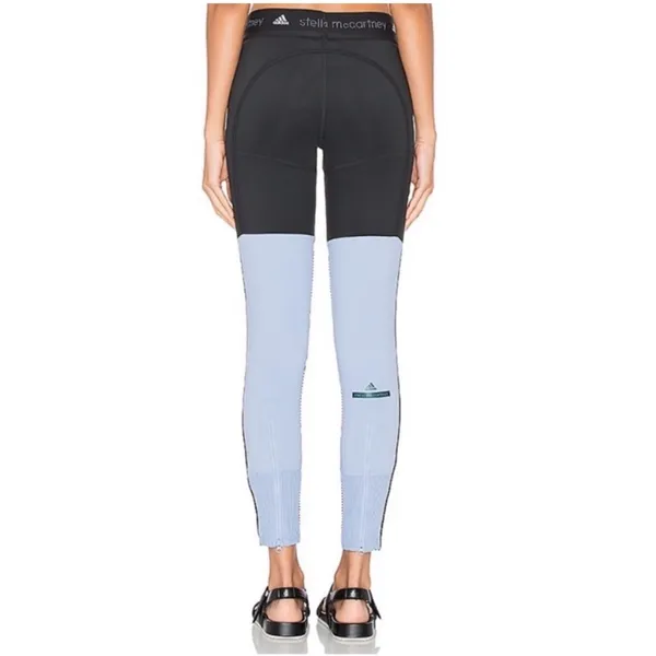Stella McCartney by ADIDAS Black STU Panelled Zipper Ankle Legging- Size XS - Image 4